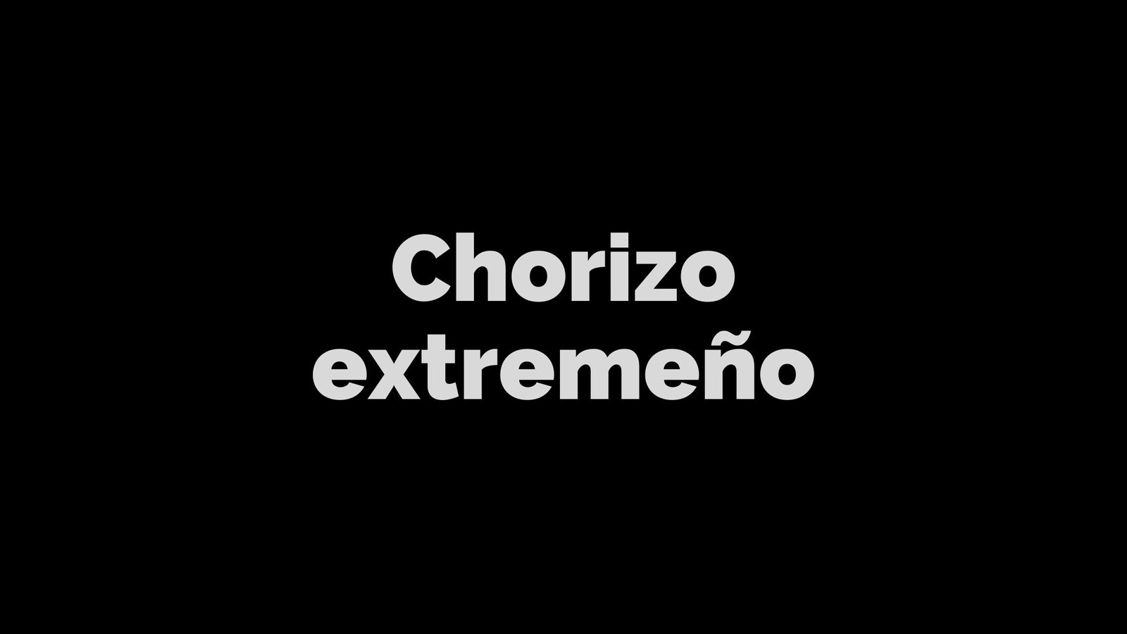 Chorizo extremeño